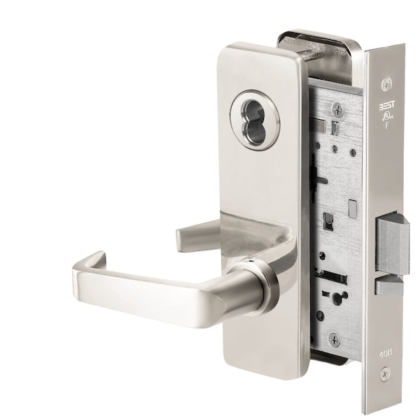 Best Grade 1 Storeroom Mortise Lock, 15 Lever, J Escutcheon, SFIC Housing Less Core, Bright Chrome Finish 45H7D15J625 - main